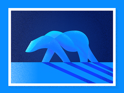 Bear arctic bear bears geometric geometry goldman kuhlken moon nathan polar texture vector