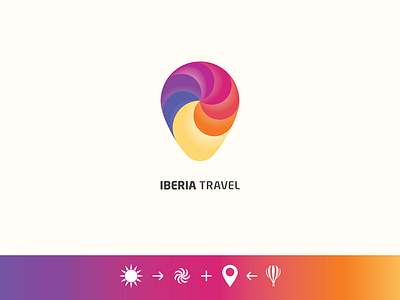 Iberia icon identity logo sketch symbol typography