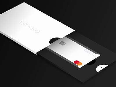 Qonto card activation update animation app bank cards design flow interaction design packaging product design qr code