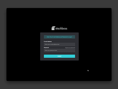 Stackboss - Cloud Management Platform clean cloud platform dark layout stackboss ui user interface ux web app