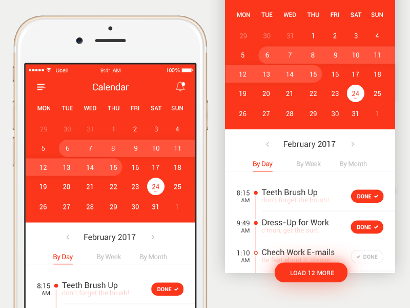 Social Calendar App by Stelian Subotin on Dribbble