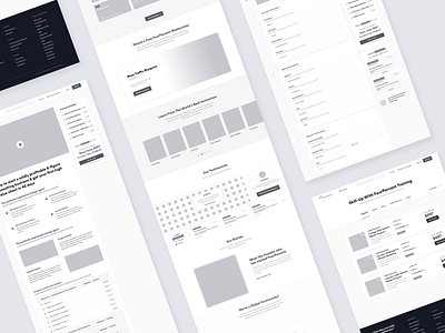 FourPercent - Homepage & Inner Pages Wireframes clean homepage inner page layout pages ui ui ux user websites websitestyle wireframes