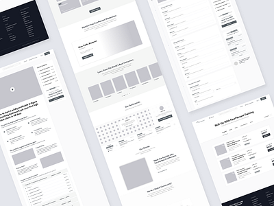 FourPercent - Homepage & Inner Pages Wireframes