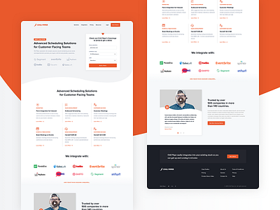 Chili Piper - Landing Page Design clean design landing page layout marketing ui ui design user interface ux web design website