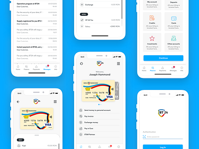 BT 24 - Banking Mobile Application Concept banking banking app clean clean ui finance ios light mobile app uiux ux