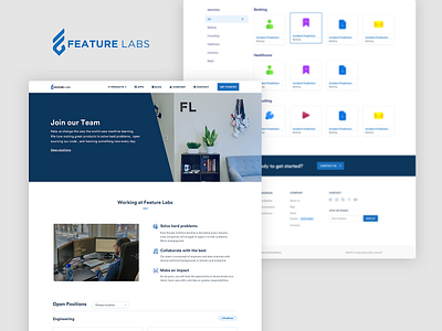 FeatureLabs - Homepage & Inner Pages blue clean design homepage layout ui ui design user interface ux web design website