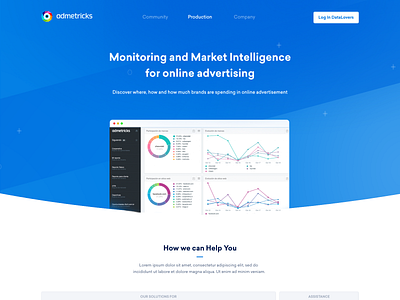 Admetricks - Homepage Design Overview by Stelian Subotin on Dribbble