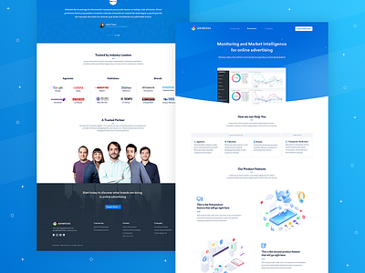 Admetricks - Homepage Design Overview by Stelian Subotin on Dribbble