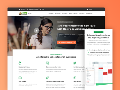 HostPapa - Webmail Page Design