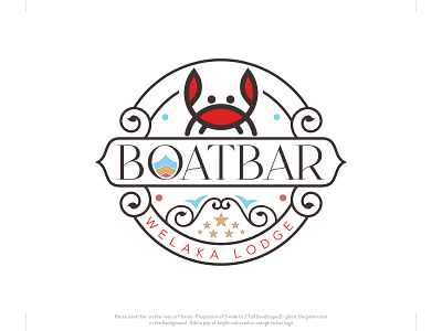 BoatBar adobe illustrator bar logo illustrator logo minimalist logo vintage logo