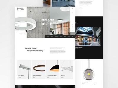 Imperial Lighting Factory 3d architecture berlin design interiors lights manufacture minimalism poland technology ui ux ux design webdesign webdevelopment