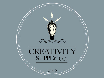 Creativity Seal creativity design lightbulb logo seal