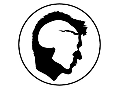 Self Portrait icon logo profile silhouette skull