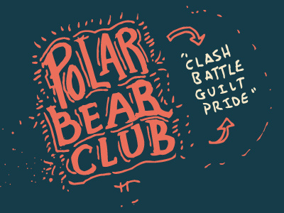 Polar Bear Club lettering polar bear club type typography