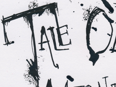 AYAOTD V2 are you afraid of the dark blood ink lettering nick texture type vampire