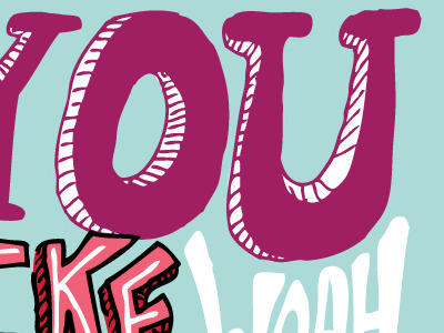 Woah heart illustration lettering love type typography valentines day