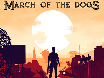 March Of The Dogs Book Cover Design adobe africa art book art book cover chaotic city illustration mood nairobi scene vector