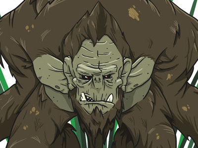 Indiana Bigfoot bigfoot creature digital folklore illustration indiana legend monster