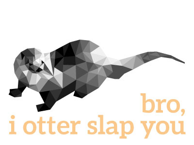 Otterslap otter polygon slap