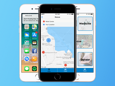 Rescue Me app design empathy environment invision iphone mobile safety sketch