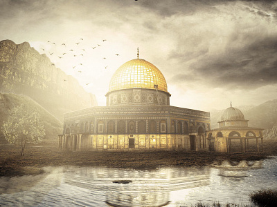 Beautiful Side Of Quds adobe arab artwork behance design manipulation photo photomanipulation photoshop quds