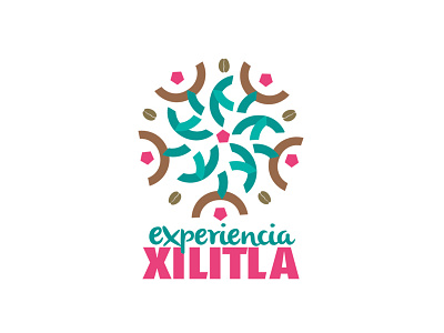 experiencia XILITLA logo holograma illustrator logo mexico vector