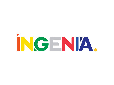INGENIA logo colors holograma studio illustrator mexico