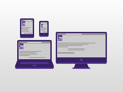 Different Devices computer icons imac ipad iphone macbook purple svg vecotr