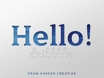 Hello Dribbble Community! font foundry glyphs graphic design illustrator parker creative sans serif serif type typography