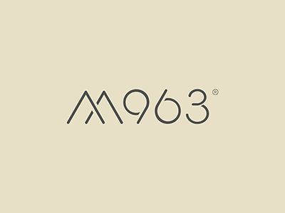 M963® Brand branding identity logo