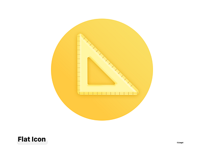 Flat icon education flaticon icon ruler set square tool