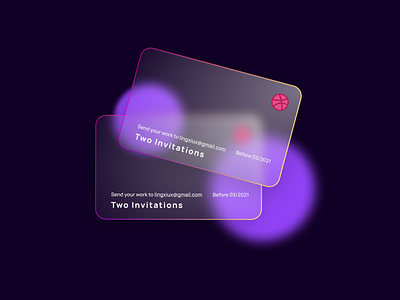 Dribbble two invitations available! card cards ui dribbble dribbble best shot dribbble invite invitation invitations
