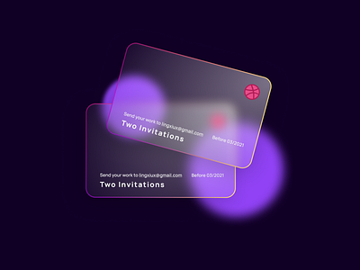 Dribbble two invitations available!