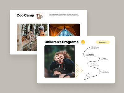 Zoo website content design