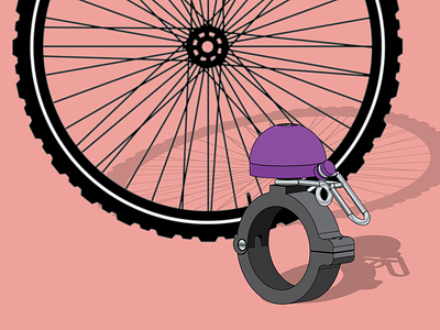 bike bell design illustration illustration art illustrator ilustrator vector