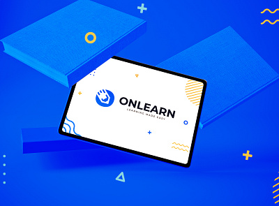 Onlearn branding design elearning icon learning logo school