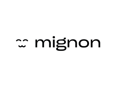 mignon beauty branding cosmetics design face icon illustration logo typography