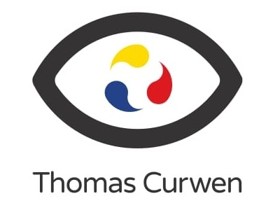Thomas Curwen Identity and Logo clean color colorful design digital line logo logotype typography vector