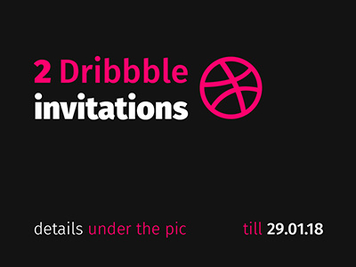 Dribbble Invite art design dribbble invitation invite invites minimal typography