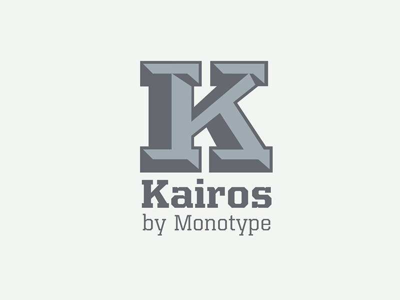 Kairos Typeface Animation 2d animation gif kairos meet kairos monotype motion graphics slabserif speciman type design typeface typography