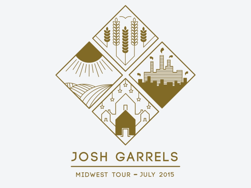 Josh Garrels Summer Tour 2015 Animation - All Squares 2d animation gif josh garrels motion design music poster tour unhidden media