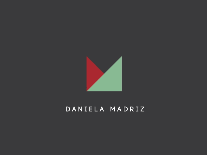Daniela Madriz Logo 2d animation branding folding logo motion design motion graphic origami