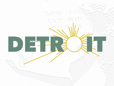 Detroit City Sticker - Dribbble Weekly Warmup