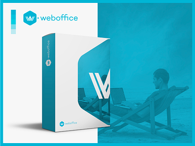 WOFI Weboffice blue box branding bucaramanga freelance logo product somos voodoo teletrabajo udi wofi