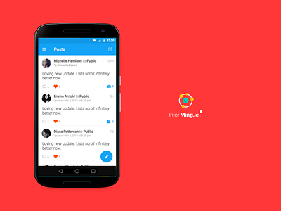 Mingle Android android app design flat mobile sketch social ui ux