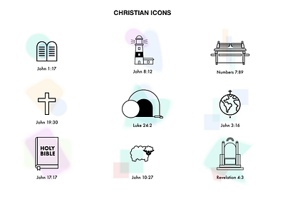 Christian Icons christian icon icons illustration sketch