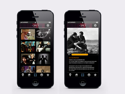 NYFF iPhone APP design icons interface iphone mobile photoshop ui