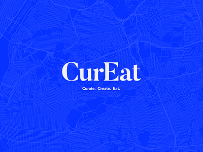 CurEat - Branding app branding create curate eat food logo