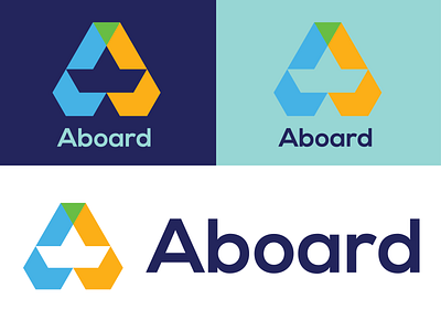 Aboard Branding a logo boat logo branding concept cruise branding flat logo logomark logotype minimal vector