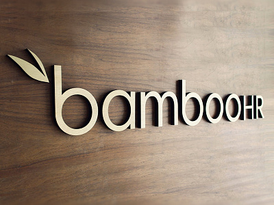 Bamboo Branding Wall Piece - not flat branding client presents focus lab icon identity leaves lettering logo logo design logotype not flat present tinkering monkey wood wood letters